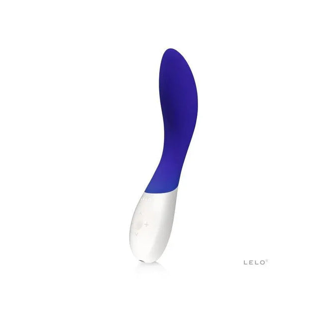 MONA WAVE Midnight Blue G-spot stimulator with unique come-hither motion and voluptuous design for enhanced internal massage.