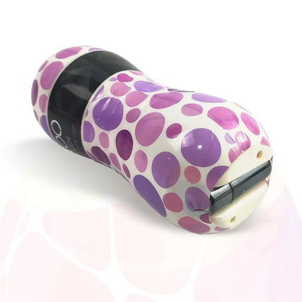 Mouth Masturbator with Vibration ergonomic design for intense pleasure by XXOO, featuring a removable vibration bullet, purple design.