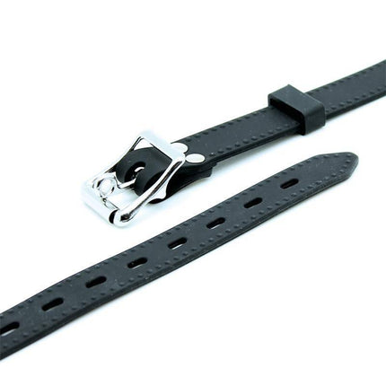 Mouthgag with Ball Silicone adjustable strap and metal buckle for secure fit