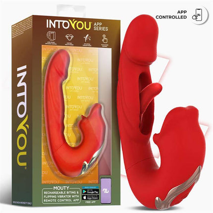Mouty Vibe with Biting and Flipping with App - Innovative dual-stimulation design from Intoyou® App Series