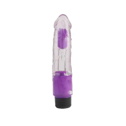 Multi-Speed Purple Vibrator 8.1 with semi-transparent design and multiple vibration settings for customizable pleasure