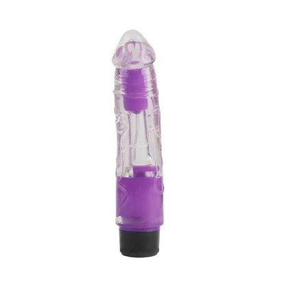 Multi-Speed Purple Vibrator 8.1 with semi-transparent design and customizable vibration settings for personalized pleasure sessions.