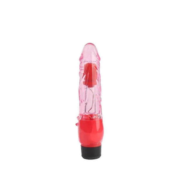 Multi speed Vibe 7.8 Pink in sleek semi-transparent finish with multiple speeds for versatile stimulation.