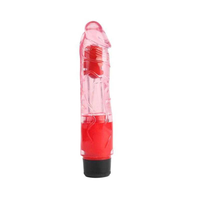Multi Speed Vibrator 8.1 - Red Edition, semi-transparent with multiple speeds for customizable intensity.