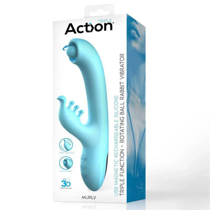 Murly Soft Massaging Ball 360º con Vibración Doble - 3 Motores in packaging