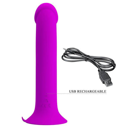 Murray Vibe with Lateral Pulse in pink, featuring phallic head and USB rechargeable cable, designed for personalized stimulation.