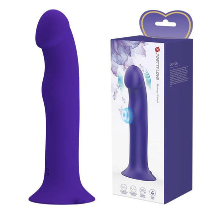 Murray Youth Dildo with Vibration and Pulsation in purple, featuring 12 vibration functions for customizable pleasure.