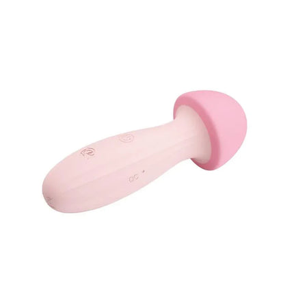 Mushroom Vibe/Massager Silicone USB in pink, body-safe rechargeable vibrator with 12 functions for versatile use.