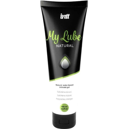My Lube Natural Water Based Lubricant 100 ml bottle with green and black label for natural glide and comfort during intimate use.