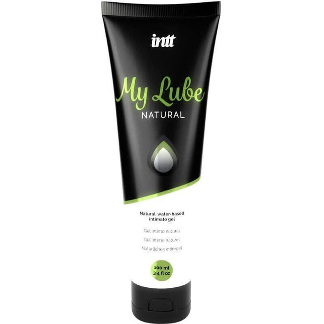 My Lube Natural Water Based Lubricant 100 ml bottle with green and black label for natural glide and comfort during intimate use.