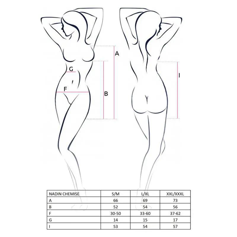 Nadin Chemise Red/Black - secretsextoys.store