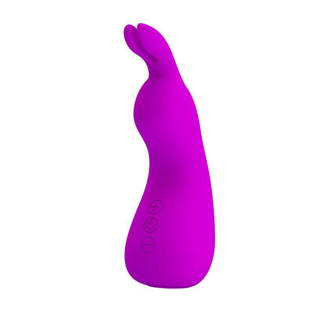 Nakki Massager Silicone USB bunny-shaped vibrator, featuring smooth silicone design, 7 vibration functions, and 5 adjustable speeds.