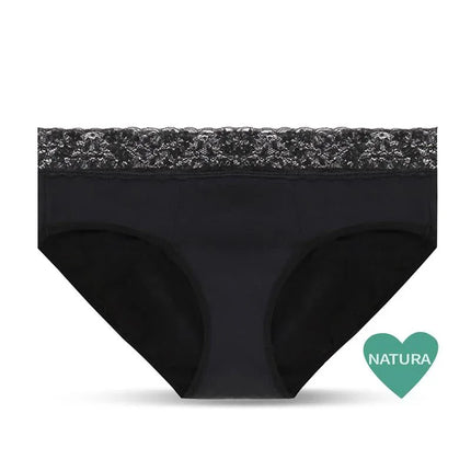 Natura Menstrual Panty Super, reusable underwear with high absorption for menstruation and incontinence, featuring anti-leakage technology.