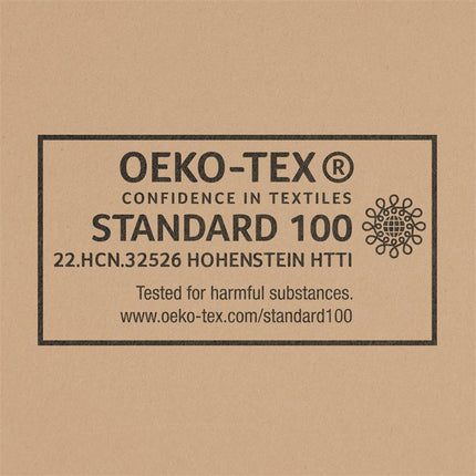 OEKO-TEX Standard 100 certification label for safe textiles