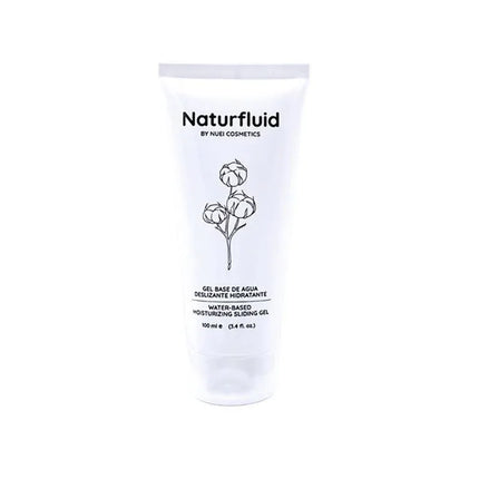 Naturfluid High Density Water Based Sliding Gel 100 ml bottle by NUEI, showcasing premium natural lubrication.