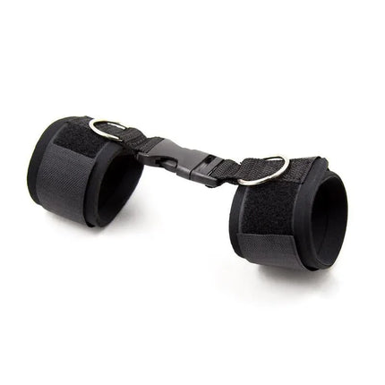Neoprene Ankle Cuffs with Velcro Black from Latetobed's BDSM line, featuring soft neoprene and adjustable Velcro straps.