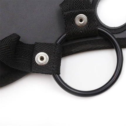 Close-up of Neoprene Strap On with Silicone Ring Adjustable showing durable buckle and strap design.