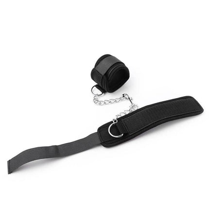 Neoprene Velcro handcuffs with soft padding and secure fasteners for comfortable and versatile restraint.