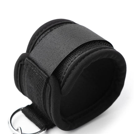 Neoprene Velcro handcuffs with soft padding and secure fastening shown in close-up image. Perfect for reliable and comfortable restraint.