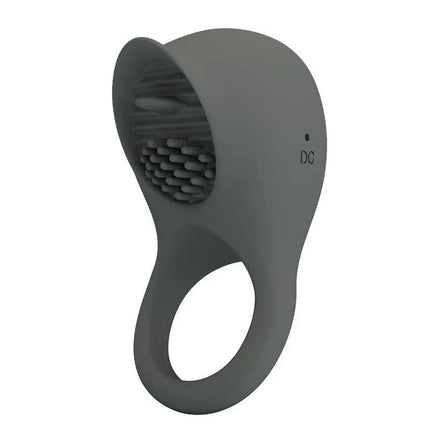 Nimbus Vibrating Cock Ring with Licking Tongue featuring premium silicone and 12 tongue functions for dual-sense stimulation.