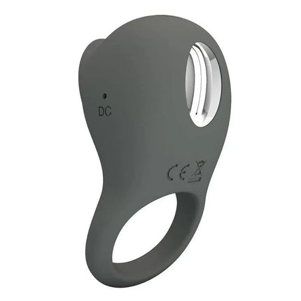 Nimbus Vibrating Cock Ring with Licking Tongue, premium silicone, dual-sense stimulation, enhances shared pleasure, 12 tongue functions.