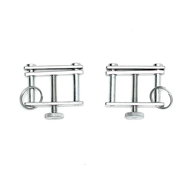 Nipple Clamps Adjustable metal clamps for beginners, reliable grip, customizable pressure, durable and corrosion-resistant.