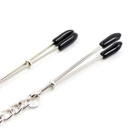 Nipple Clamps with Chain Metal for BDSM play featuring adjustable pressure and durable metal construction.