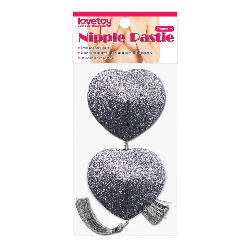 Nipple Covers Reusable Silver Glitter - secretsextoys.store