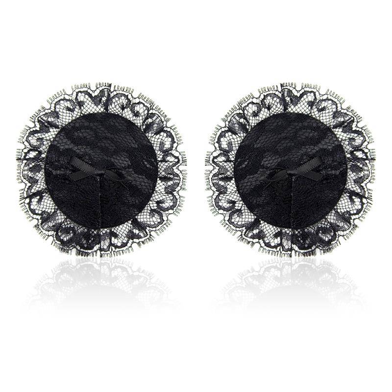 Nipple Covers with Lace Black - secretsextoys.store