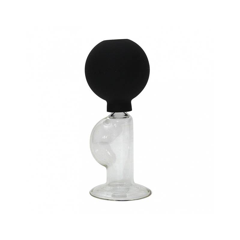 Nipple Pump Black Glass 1 Unit - secretsextoys.store