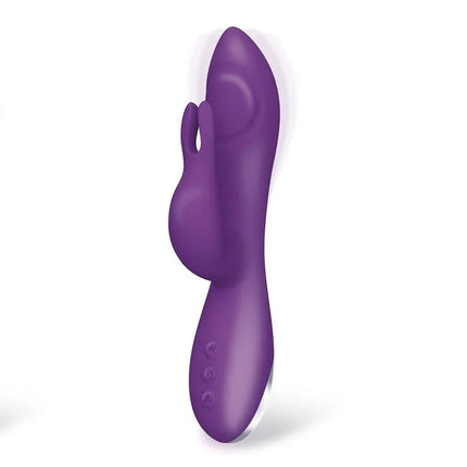 No. Eleven Vibrator with Bunny, G-Spot and Pulse Function Magnetic USB Silicone in purple