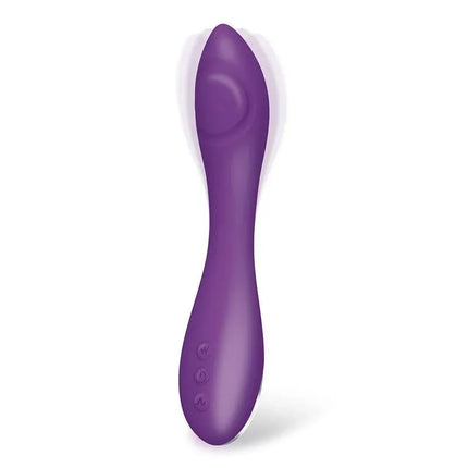No. Nine G-Spot Vibrator Flap Function Magnetic USB Silicone in purple with ergonomic design, featuring 7 vibration functions.