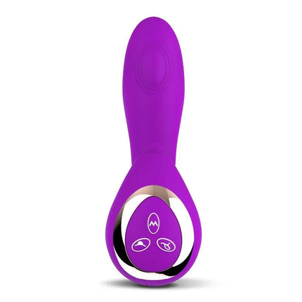 No. TwentyOne Vibe with Ball Pulsation and Lickint Tongue in vibrant purple with elegant design and multi-functional controls.
