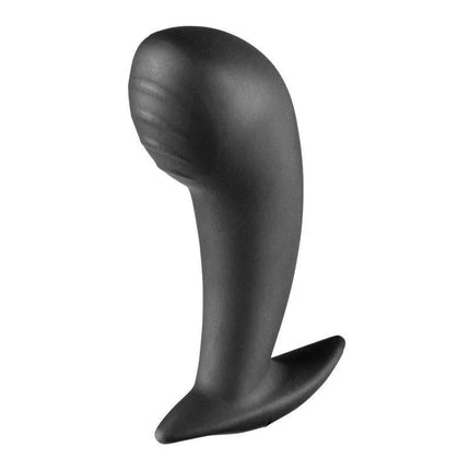 Nona G-Spot Stimulator Silicone Noir with textured ridges for beginners and experienced users.