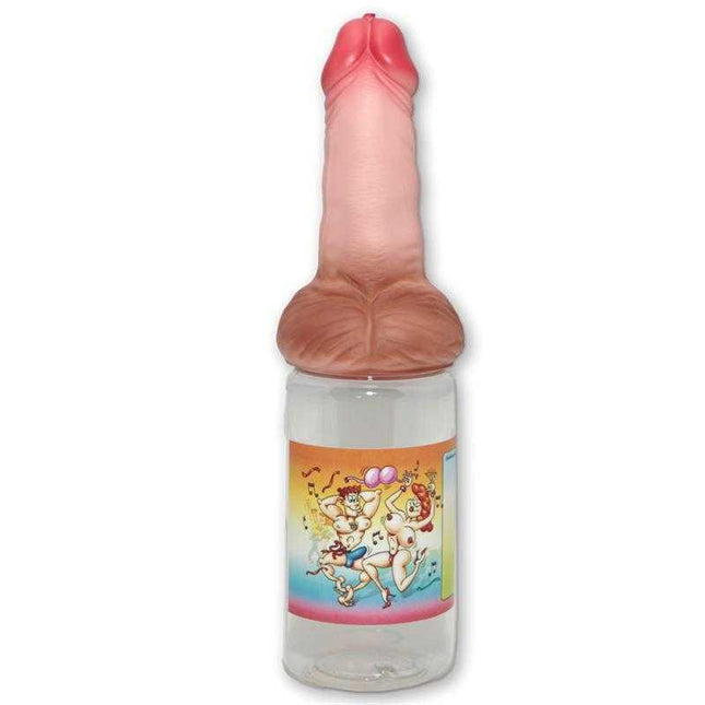 Novelty Baby Bottle 360 ml Penis Shape with humorous sticker for parties and gifts