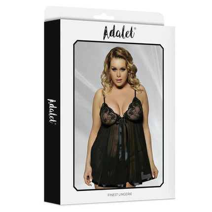 Numa Babydoll Lingerie Set Size 44-46 packaging by Adalet featuring chemise and thong
