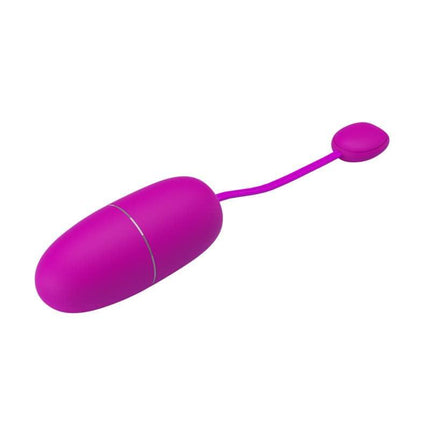 Nymph Vibrating Egg with Movil APP in vibrant purple color, discreet design for solo or couples play, with remote control functionality.