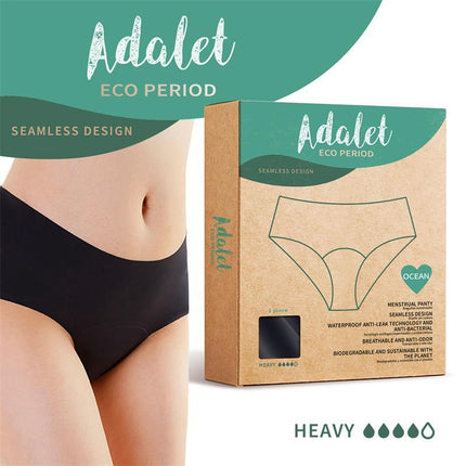 Ocean Menstrual Panty Heavy by Adalet Eco Period in packaging, designed for heavy flow days and sustainable living.