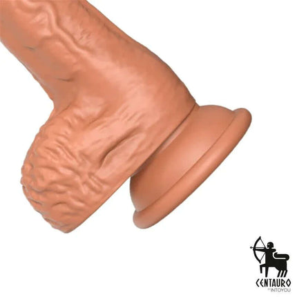 Octavius Dildo with Thrusting, 360º Waving and Vibrating 7.8 - 20 cm, detailed view with realistic features and suction base.