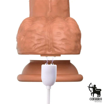 Octavius Dildo with Thrusting, 360º Waving and Vibrating 7.8 - 20 cm showing base and charging mechanism.