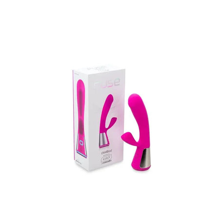 Ohmibod Fuse Interactive Vibe G-Spot Purple with packaging on a white background