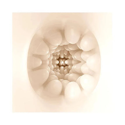 Interior view of Olga Masturbator Egg Double Texture showing unique inner design