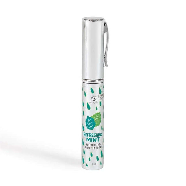 Oral Sex Spray Fresh Breath Mint 11g bottle with refreshing mint design