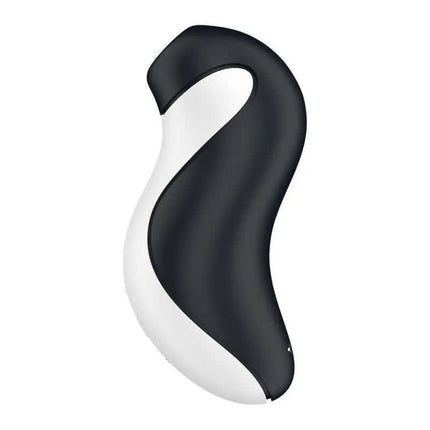 Orca Clítoris Sucker Double Air Pulse in black and white with an orca-inspired design for dual stimulation