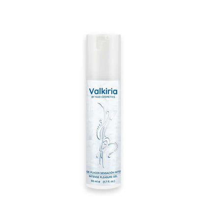 Orgasm Intensifier Valkiria 50 ml bottle of unisex pleasure gel inspired by Norse goddesses with tingling sensation.