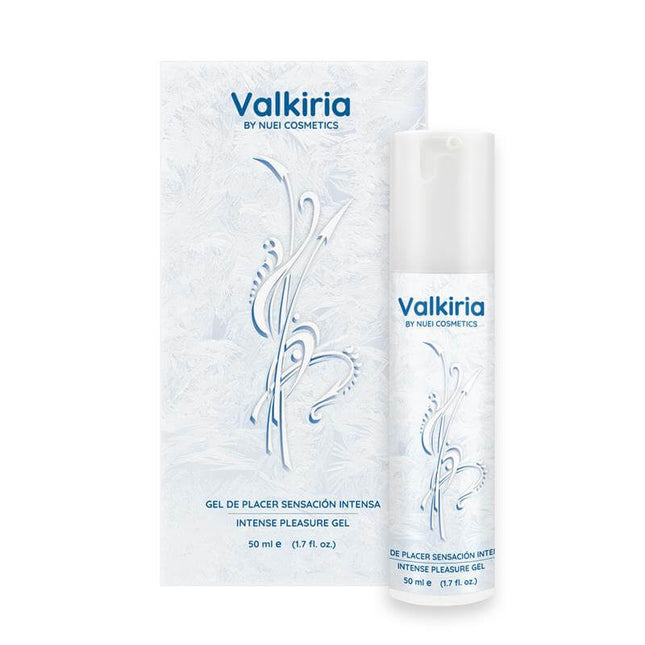 Orgasm Intensifier Valkiria 50 ml unisex gel bottle and packaging
