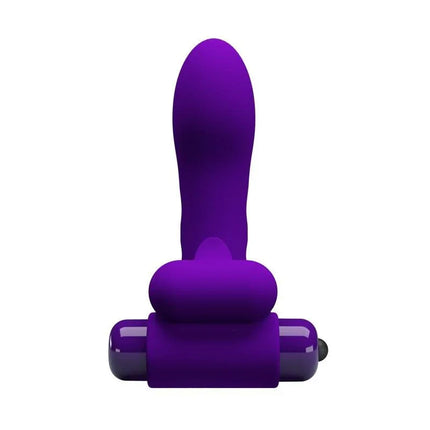 Orlando Finger Sleeve with Vibration in purple, showing the design and shape. Perfect for solo exploration or shared moments.
