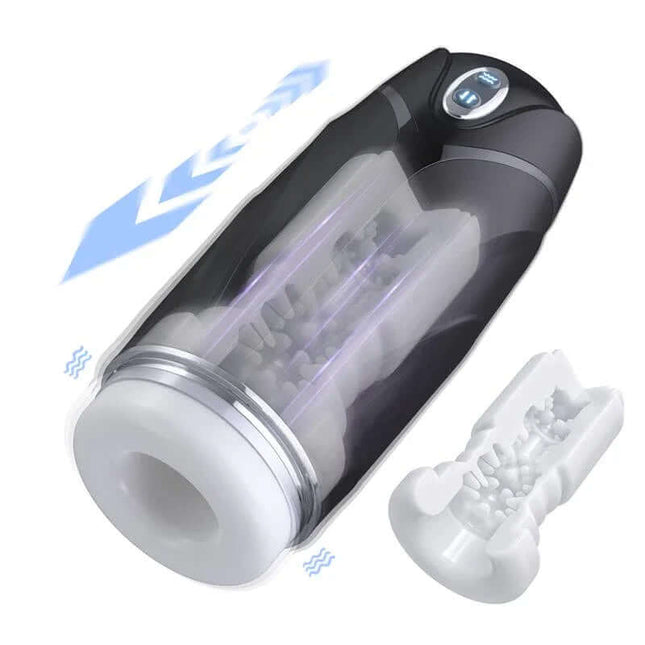 Orville Masturbator with Thrusting and Vibration featuring lifelike design and customizable settings for enhanced solo pleasure.