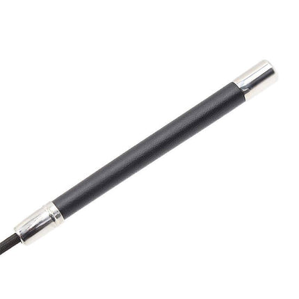 Oval Crop 45 cm premium riding crop with silver-accented handle for precise control and impact from Latetobed BDSM Line.