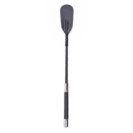 oval riding crop 35cm with black handle and oval tip for BDSM play